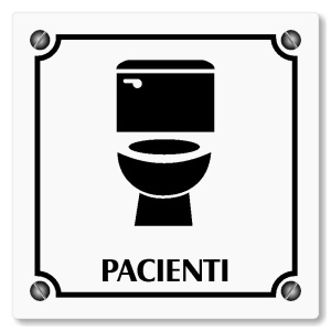 WC pacienti, 100x100mm, bílá, Kansas
